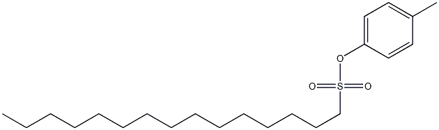 Pentadecanesulfonic acid cresyl ester Struktur