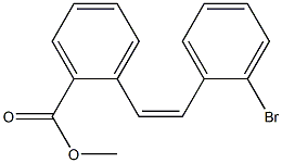 (Z)-2'-Bromostilbene-2-carboxylic acid methyl ester Struktur