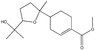 4-[[2-(1-Hydroxy-1-methylethyl)-5-methyltetrahydrofuran]-5-yl]-1-cyclohexene-1-carboxylic acid methyl ester Struktur