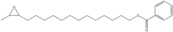 Benzoic acid 14,15-epoxyhexadecan-1-yl ester Struktur