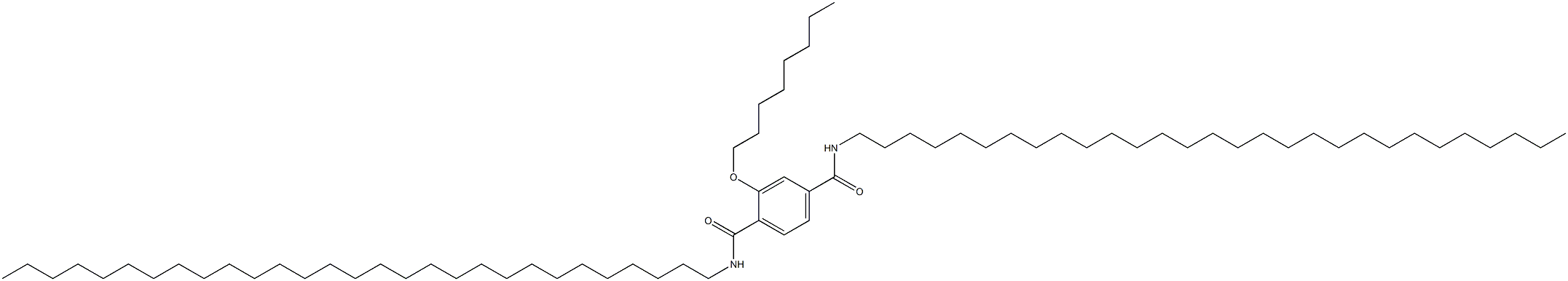 2-(Octyloxy)-N,N'-dinonacosylterephthalamide Struktur