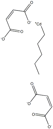 Bis(maleic acid 1-pentyl)cadmium salt Struktur