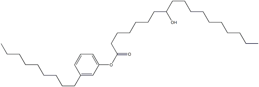 8-Hydroxystearic acid 3-nonylphenyl ester Struktur