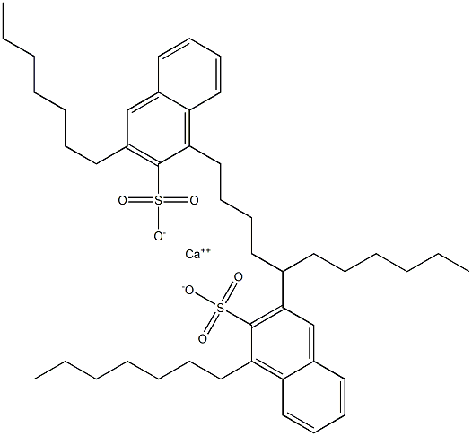 Bis(1,3-diheptyl-2-naphthalenesulfonic acid)calcium salt Struktur