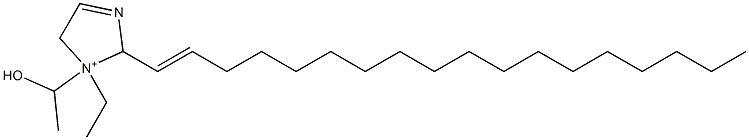 1-Ethyl-1-(1-hydroxyethyl)-2-(1-octadecenyl)-3-imidazoline-1-ium Struktur