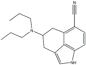 4-(Dipropylamino)-1,3,4,5-tetrahydrobenz[cd]indole-6-carbonitrile Struktur