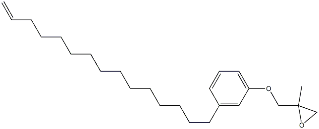 3-(14-Pentadecenyl)phenyl 2-methylglycidyl ether Struktur