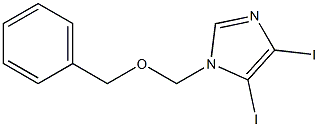 4,5-Diiodo-1-[(benzyloxy)methyl]-1H-imidazole Struktur