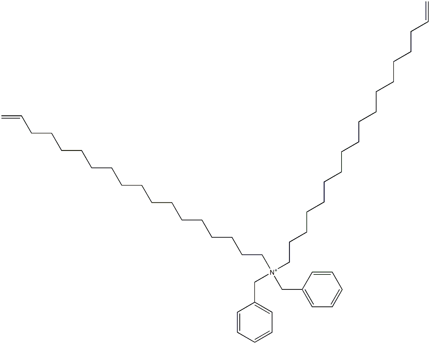 Di(17-octadecenyl)dibenzylaminium Struktur