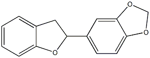 2-(1,3-Benzodioxol-5-yl)-2,3-dihydrobenzofuran Struktur