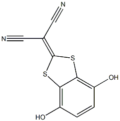 2-(4,7-Dihydroxy-1,3-benzodithiol-2-ylidene)malononitrile Struktur