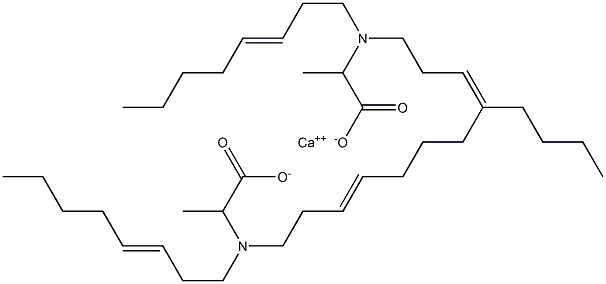 Bis[2-[di(3-octenyl)amino]propanoic acid]calcium salt Struktur