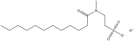 N-Lauroyl-N-methyltaurine potassium salt Struktur