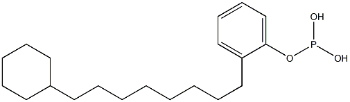 Phosphorous acid cyclohexyloctylphenyl ester Struktur