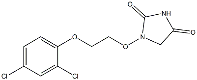 1-[2-[(2,4-Dichlorophenyl)oxy]ethoxy]hydantoin Struktur