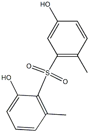 2,3'-Dihydroxy-6,6'-dimethyl[sulfonylbisbenzene] Struktur