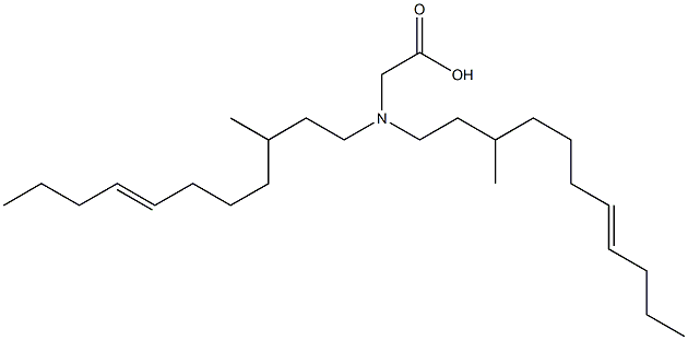 N,N-Bis(3-methyl-7-undecenyl)glycine Struktur