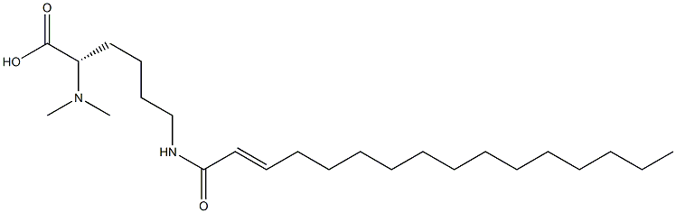 N6-(2-Hexadecenoyl)-N2,N2-dimethyllysine Struktur