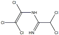 2,2-Dichloro-N-(trichloroethenyl)ethanimidamide Struktur