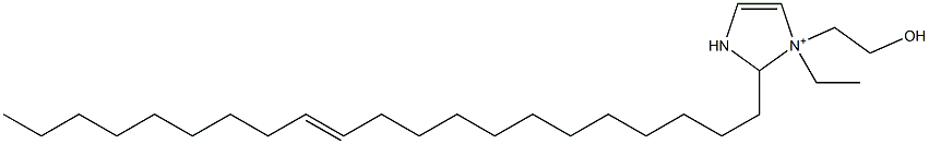 1-Ethyl-2-(12-henicosenyl)-1-(2-hydroxyethyl)-4-imidazoline-1-ium Struktur