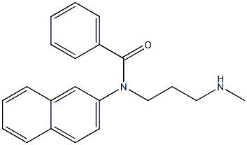 N-(2-Naphtyl)-N-[3-(methylamino)propyl]benzamide Struktur