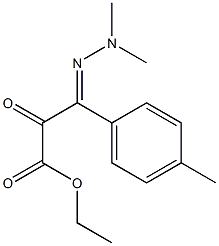 3-(Dimethylhydrazono)-3-(4-methylphenyl)pyruvic acid ethyl ester Struktur