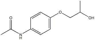 4'-(2-Hydroxypropyl)oxyacetanilide Struktur