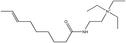 N,N,N-Triethyl-2-(7-nonenoylamino)ethanaminium Struktur