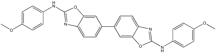 2,2'-Bis(4-methoxyphenylamino)-6,6'-bibenzoxazole Struktur