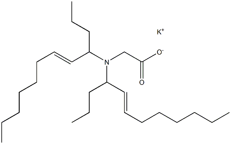 N,N-Di(5-dodecen-4-yl)aminoacetic acid potassium salt Struktur