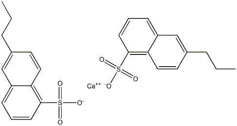 Bis(6-propyl-1-naphthalenesulfonic acid)calcium salt Struktur