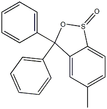 3,3-Diphenyl-5-methyl-3H-2,1-benzoxathiole 1-oxide Struktur