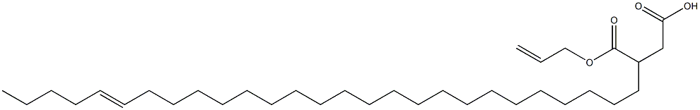 3-(22-Heptacosenyl)succinic acid 1-hydrogen 4-allyl ester Struktur