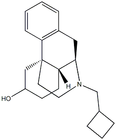 17-Cyclobutylmethylmorphinan-6-ol Struktur