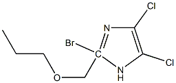 2-Bromo-4,5-dichloro 1-propoxymethyl-1H-imidazole Struktur