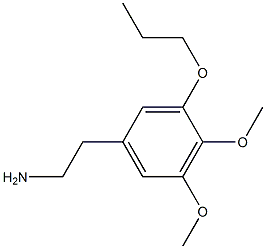 4,5-Dimethoxy-3-propoxyphenethylamine Struktur