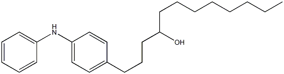 4-(4-Hydroxy-dodecyl)phenylphenylamine Struktur