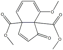 1-Oxo-7-methoxy-3a,7a-dihydro-1H-indene-3a,7a-dicarboxylic acid dimethyl ester Struktur