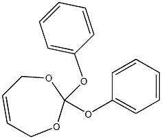 4,7-Dihydro-2,2-diphenoxy-1,3-dioxepin Struktur