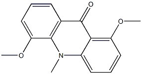 1,5-Dimethoxy-10-methylacridin-9(10H)-one Struktur