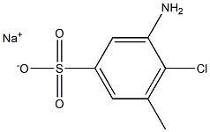 3-Amino-4-chloro-5-methylbenzenesulfonic acid sodium salt Struktur