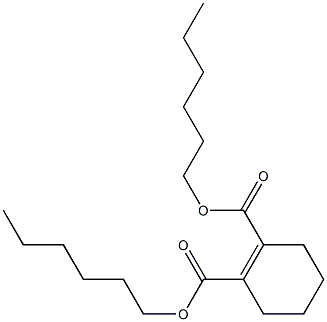 1-Cyclohexene-1,2-dicarboxylic acid dihexyl ester Struktur