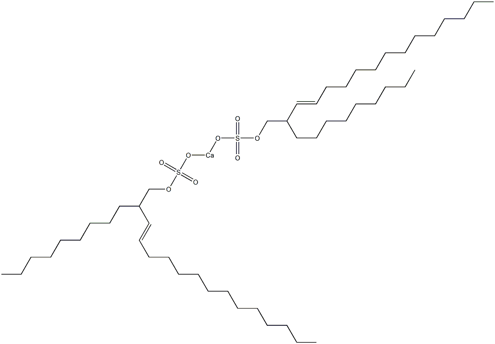 Bis(2-nonyl-3-hexadecenyloxysulfonyloxy)calcium Struktur