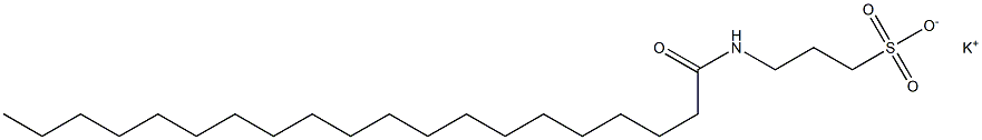 3-[(1-Oxoicosyl)amino]-1-propanesulfonic acid potassium salt Struktur