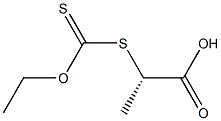 (-)-Dithiocarbonic acid O-ethyl S-[(S)-1-carboxyethyl] ester Struktur