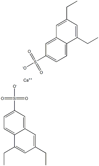 Bis(5,7-diethyl-2-naphthalenesulfonic acid)calcium salt Struktur