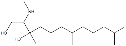 2-(N-Methylamino)-3,7,11-trimethyl-1,3-dodecanediol Struktur