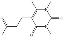 5-(3-Oxobutyl)-1,3,6-trimethylpyrimidine-2,4(1H,3H)-dione Struktur