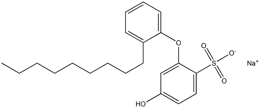 5-Hydroxy-2'-nonyl[oxybisbenzene]-2-sulfonic acid sodium salt Structure