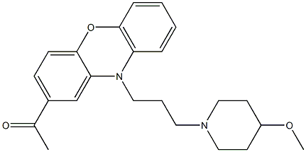 1-[10-[3-(4-Methoxypiperidino)propyl]-10H-phenoxazin-2-yl]ethanone Struktur